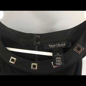 WHBM Beautiful Black & Blue long comfy dress. Sz XS